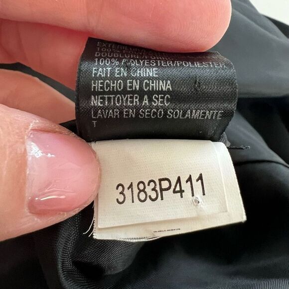 Tahari Arthur S Levine Women's Black Ruffle Collar Button Front Blazer Jacket 4P - Picture 7 of 13